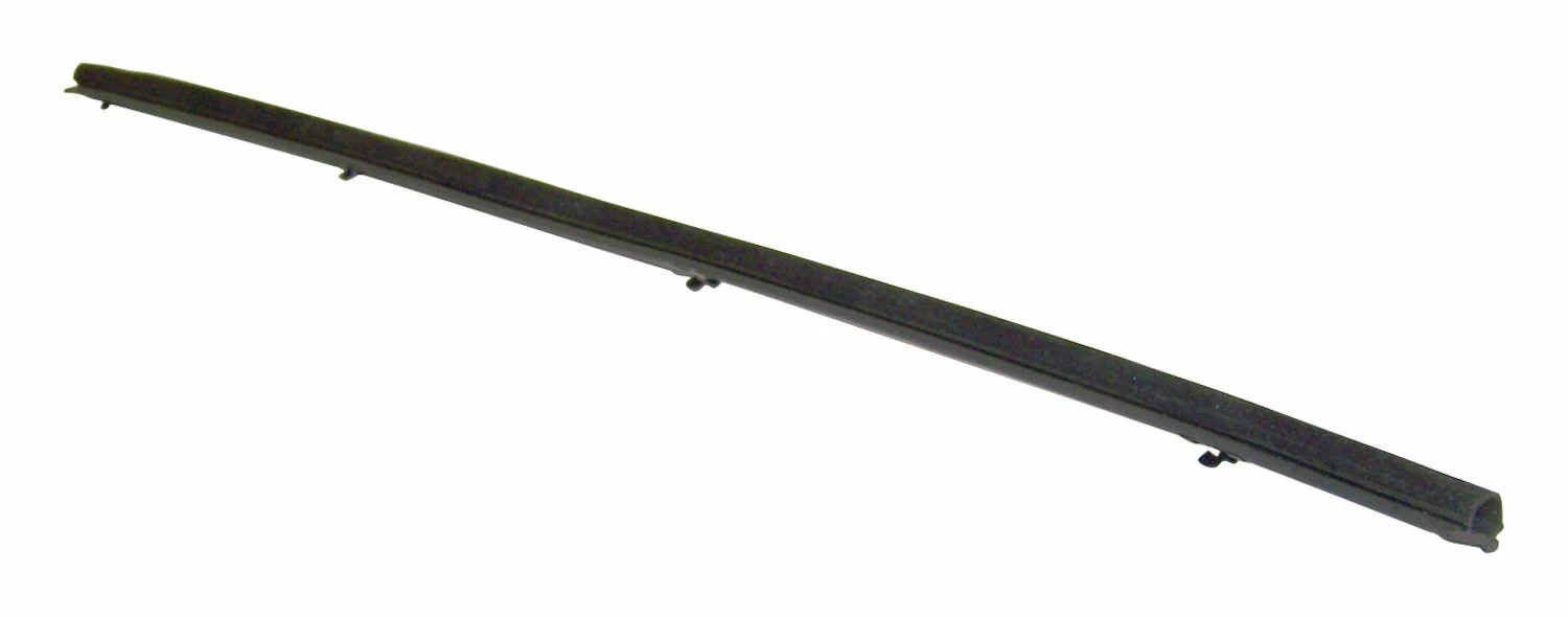 Vintage - Metal Black Door Glass Weatherstrip - J5762384